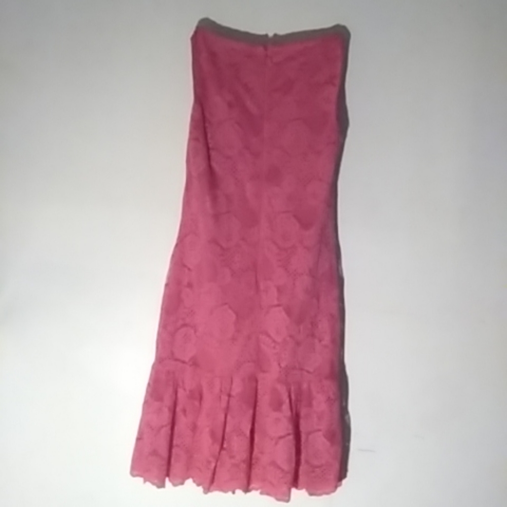 Jr's sleeveless pink lace dress size M